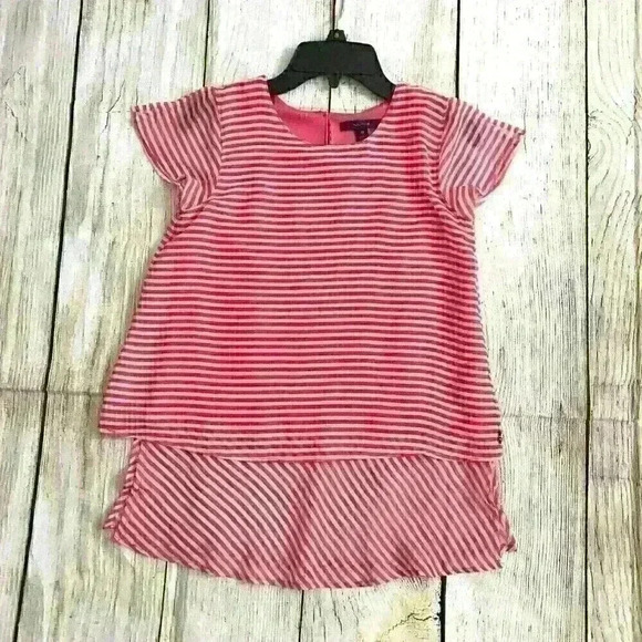 Girls Pre-Owned Sheer Náutica Dressy  Top Shirt Blouse 10-12 - Picture 4 of 9